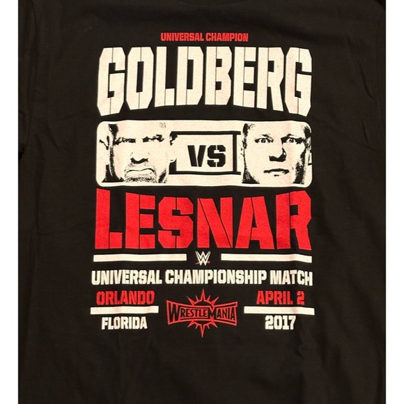 2017 WWE WrestleMania 33 Championship Match“Goldberg vs Lesnar” Size Medium - Picture 3 of 7